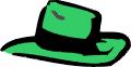 Der gr&uuml;ne Hut des Kreativen